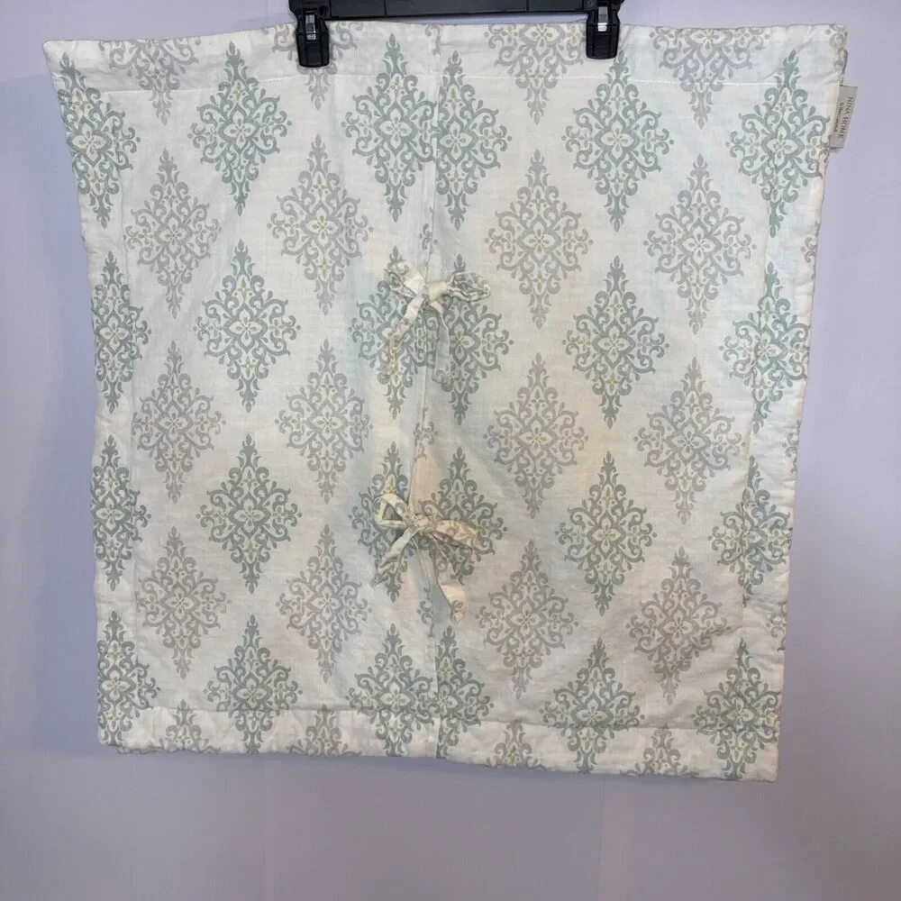 Nina Campbell Home‎ 2 European Pillow Shams Aqua Gray Sage Quilted Luxury Bed